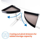 Motionwise M1 Glass Series Height Adjustable Electric Sit Stand Desk - 48" x 24" - with Single Tempered Glass Desktop - White-Hassle-Free Packaging: The Motionwise desk ships in a single box, simplifying both delivery and assembly, so you can start using it right away. No more waiting or shipping hassles