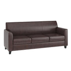 Flash Furniture HERCULES Diplomat Series Brown Leather Sofa-Contemporary Style