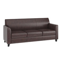 Flash Furniture HERCULES Diplomat Series Brown Leather Sofa-Contemporary Style