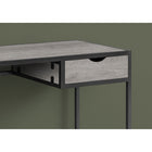 Monarch Specialties 7217 42" Computer Desk - Grey/Dark Grey Metal-Compact design and contemporary style ideal for smaller home offices