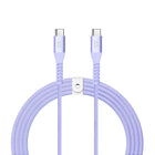 LOGiiX Vibrance Braid 1.2M USB-C to USB-C - Lavender-1.2M (*3.94 ft) USB-C to USB-C cable to charge & sync USB-C devices