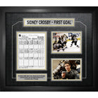 Sidney Crosby Pittsburgh Penguins First Goal Collage with Scoresheet - Framed Print - 28" x 24"-Premium scoresheet framed