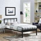 Modway Gwen Twin Bed Frame - Brown-Powder Coated Sturdy Steel Frame