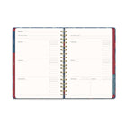 Orange Circle Studio Garden Renaissance Undated Tri-Tab Weekly/Monthly Planner - 9.67" x 7.48" - Assorted Colours - English-Features elastic band for closure and interior storage pocket