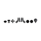 Xbox Elite Wireless Controller Series 2 - Black-What’s in the box: Xbox Elite Wireless Controller Series 2, Carrying case, Set of 6 thumbsticks: Standard (2), Classic (2), Tall (1), Wide Dome (1), Set of 4 paddles: Medium (2), Mini (2), Set of 2 D-pads: Standard, Faceted, Thumbstick-adjustment tool, Charging dock, USB-C cable