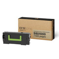 Ecotone Lexmark 58D1000 Remanufactured Toner Cartridge - Standard Yield - Black-Color: Black