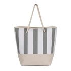 Karla Hanson Women's Nautical Canvas Tote Bag - Grey-Foldable Canvas Tote Bag