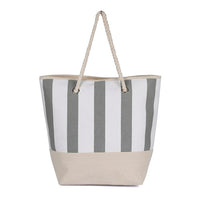 Karla Hanson Women's Nautical Canvas Tote Bag - Grey-Foldable Canvas Tote Bag
