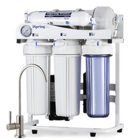 iSpring RCS5T 5-Stage Tankless Commercial Reverse Osmosis System-5 - Stage Filters: 1 - 3rd stages remove PFAS (includes pfoa and pfos), rust, sand, chlorine, disinfection byproducts and odor. 4th stage RO Membrane removes heavy metals, pesticide residues, etc. 5th Stage removes chlorine, tastes to improve the quality of drinking water