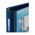 Staples Better Binder - 3" - Blue-Vertical pocket keeps pages in place