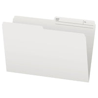 Staples Ivory 1/2 Cut File Folders - Legal Size - 100 Pack-Legal size