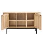 Modway Fortitude 59" Oval Sideboard - Oak-9