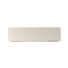 Manhattan Comfort Utopia Off White/Maple Cream TV Stand,, 53.14"W (19651)-Includes 2 Center Shelves and 2 Large Open Side Compartments.