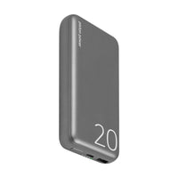 LOGiiX Piston Power 20000 mAh Aluminium Power Bank - Graphite Grey-Compact and stylish aluminium 20,000 mAh power bank with USB Power Delivery