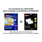 Avery Clean Edge Laser/Inkjet Business Cards - 3-1/2" x 2" - White - 200 Pack-93 lb Paper Weight