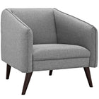 Modway Slide Upholstered Fabric Armchair - LightGrey-Contemporary Armchair