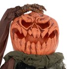 HOMCOM Animatronic Skull Pumpkin Ghost Prop Halloween Decoration-Creepy howling enhances spooky atmosphere 
