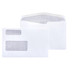 SupremeX T4 Tax Slip Double Window Envelopes - 24 lbs. - 5-3/4" x 9" - White - Box of 500-24lb  