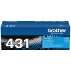 Brother TN431 Standard-Yield Cyan Toner Cartridge-Cyan toner produces vivid, colourful documents
