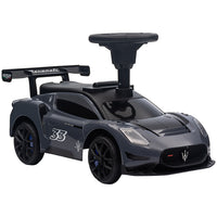Qaba Maserati GT2 Licensed Sit to Stand Baby Sliding Car - Grey-Maserati GT2 license ensures an authentic design 