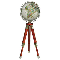 Replogle National Geographic Eaton Iii Globe 16" Antique Parchment Ocean Floor Globe - English-Solid wood construction with brass fittings