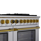 Kucht 60" KXP Series Dual Fuel Range Propane Gas - Stainless Steel/Gold-Electronic ignition with auto re-ignition will keep you safe by lowering the risk of gas leaks