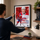Frameworth Juraj Slafkovsky Canadiens Portrait Collage - Framed Print - 16" W x 20" L-Designed and manufactured in Canada by Frameworth with over 32 years of sports memorabilia experience