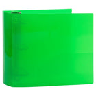 JAM Paper Plastic 4" 3-Ring Binder - Green-Quantity: Sold Individually | Made to be long lasting and resist tearing or bending, easy to clean.