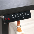 Sauder Miscellaneous Office Adjustable Height Desk - Black-Finished on all sides for versatile placement