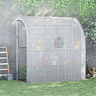 Outsunny 7' x 3' x 7' Outdoor Lean-to Walk-In Greenhouse- You can position it alongside your home, garage, barn, or shed since it's been developed for this purpose
 