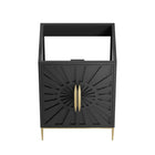 Modway Awaken 24" Bathroom Vanity Cabinet - Black-Solid Wood and MDF Construction
