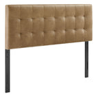 Modway Lily Vegan Leather King Size Headboard - Toast-Faux Leather Upholstery
