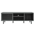 Modway Kurtis 67" TV and Vinyl Record Stand - Charcoal-8
