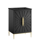Modway Awaken 24" Bathroom Vanity - Black-Modern Bathroom Vanity Cabinet