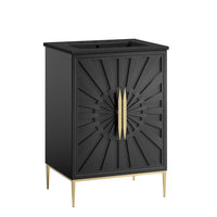 Modway Awaken 24" Bathroom Vanity - Black-Modern Bathroom Vanity Cabinet