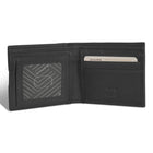 Champs Onyx Leather Access Bi-Fold Wallet - Black-Double Bill compartment