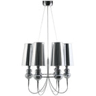 Modway Tapestry Stainless Steel Chandelier - Silver-Vintage Modern Ceiling Pendant