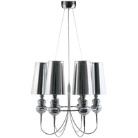 Modway Tapestry Stainless Steel Chandelier - Silver-Vintage Modern Ceiling Pendant