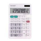 Sharp EL334W 12-Digit Desktop Calculator - White -Large Display Desktop Calculator With 12 Digits