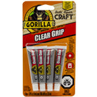 Gorilla Clear Grip Glue Mini Tubes - 4 Pack-Permanent Bond