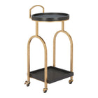 Zuo Zukei Bar Cart - Black-Caster wheels for easy mobility