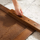 Modway Sirocco Rattan and Wood Full Platform Bed - Walnut-LVL Wood Slat Support