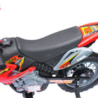 Aosom 6V Kids Electric Ride-On Dirt Bike - Red-6V full battery charge for 45 minutes continuous run with sounds and lights 