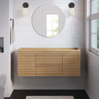 Modway Render 48" Single Sink Compatible Bathroom Vanity Cabinet - Oak-MDF and Particleboard