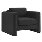 Modway Visible Boucle Fabric Armchair - Black-Modern Accent Chair
