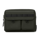 Edition22 Lockpoint Frontal Bag - Khaki-Made of PU leather