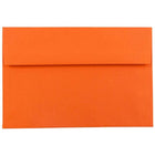 JAM Paper A7 Coloured Invitation Envelopes - 5 1/4 x 7 1/4 - Orange Recycled - 100 Pack-Envelope Features: Straight flap gum closure, high quality Smooth paper finish, 30% recycled