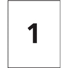 Avery Repositionable Static Cling Labels - 8-1/2" x 11" - Clear - 8 Labels-6