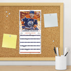 DateWorks 2026 16-Month Mini Wall Calendar - 7" x 7" - NHL Superstars - Bilingual-Features monthly pages for January to December 2026, as well as the last 4 months of 2025