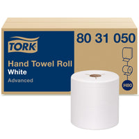 Tork ADV Hardroll Hand Towel - White - 6 Pack-High absorbency drys hands efficiently so fewer are needed per use.